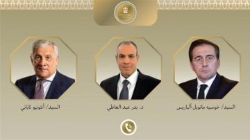 وزير الخارجية يتلقى اتصالين هاتفيين من وزيرى خارجية إيطاليا وإسبانيا