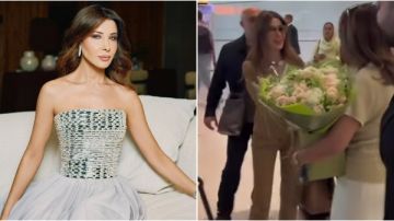 استقبلوها بالورود.. نانسي عجرم تصل لندن استعدادا لحفلها غدا