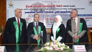 الباحثة دعاء محمود كردي تحصل على الدكتوراه فى التحكيم بعقود الفرانشيز