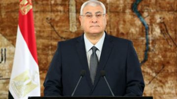 مصدر ينفي تصريحات منسوبة للمستشار عدلي منصور عن صراع الشرق الأوسط