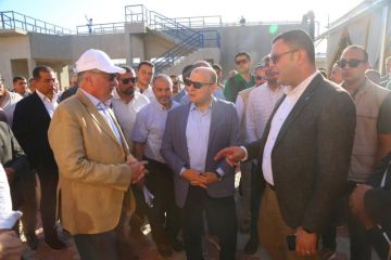 وزير الإسكان يتفقد مشروعات حياة كريمة بكفر الشيخ