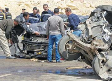 إصابة 5 عمال في انقلاب سيارة على طريق الساحل بمطروح