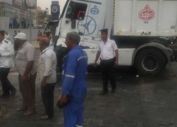 مصرع شخصين وإصابة 3 آخرين دهستهم سيارة نقل على الطريق الدائرى بالقليوبية