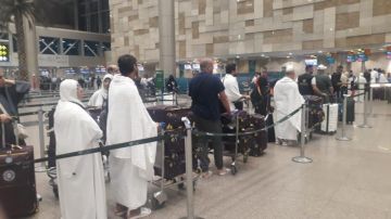 السياحة: وصول 40672 حاج سياحي للأراضي المقدسة بالسعودية.. ومتابعة لجان بعثة الوزارة بمكة والمدينة السياحة: وصول 40672 حاج سياحي للأراضي المقدسة بالسعودية.. ومتابعة لجان بعثة الوزارة بمكة والمدينة