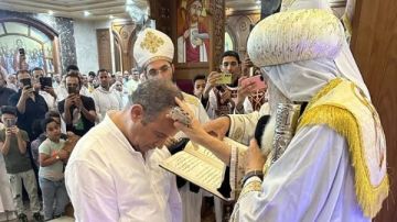 رسامة دياكون جديد بإيبارشية المعادي على يد الأنبا دانيال