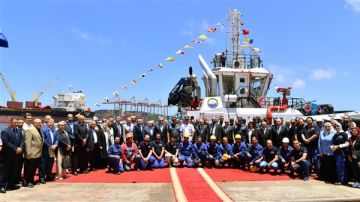 القوات البحرية تستلم القاطرة الأولى رأس الحكمة من شركة ترسانة الإسكندرية