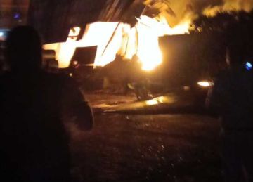 حريق هائل بمصنع سحب سلك بالقناطر الخيرية فى القليوبية