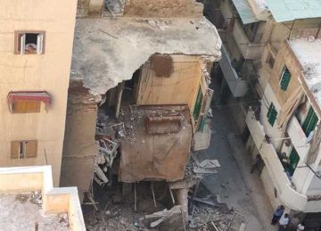 حي شرق الإسكندرية: عقار باكوس المنهار صادر له قرار هدم لم ينفذ (صور)