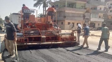 رصف ورفع كفاءة طريق الحلمية بحطيط بمركز أبو حماد بطول 5 كم بتكلفة 13 مليون جنيه