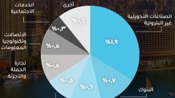 الصناعات التحويلية غير البترولية تتصدر النمو الاقتصادي في مصر بنسبة 1.9 خلال الربع الثالث