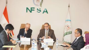 رئيس هيئة سلامة الغذاء يستقبل سفير اليابان بالقاهرة لتبادل الخبرات في الرقابة والتفتيش