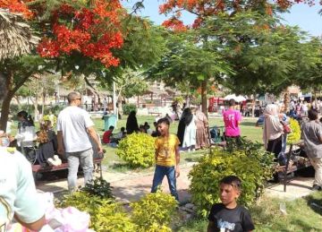 تزايد الإقبال على حدائق القناطر الخيرية بالقليوبية في ثاني أيام عيد الأضحى