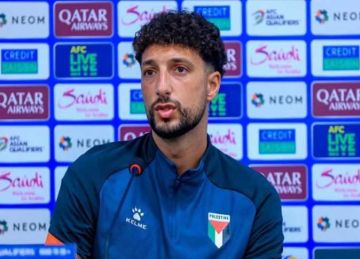 وسام أبوعلي: جاهزون لمباراة الكويت.. ورسالة للشعب الفلسطيني وسام أبوعلي: جاهزون لمباراة الكويت.. ورسالة للشعب الفلسطيني