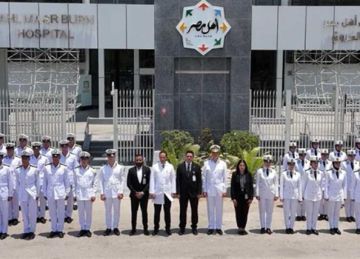 وزارة الداخلية تنظم زيارة لطلاب أكاديمية الشرطة إلى مستشفى أهل مصر.. فيديو وصور