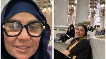 استعدادا لأداء الحج.. مفيدة شيحة تشارك جمهورها من داخل المسجد النبوي رفقة دعاء فاروق