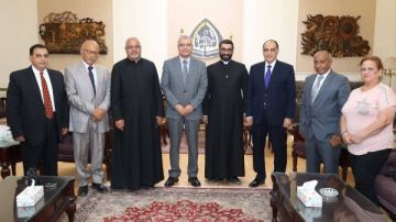 راعيا الأقباط الكاثوليك بالزقازيق والعاشر يهنئان رئيس جامعة الزقازيق بعيد الأضحى