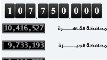 مصر تسجل 750 ألف نسمة زيادة في عدد سكانها خلال 228 يوما