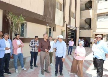 محافظ المنيا يتابع التجهيزات النهائية للمركز التكنولوجي لخدمة المواطنين بسمالوط