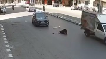 ضبط طالب قاد سيارة أطاحت بحياة سيدة دهسا بشارع النحاس بطنطا