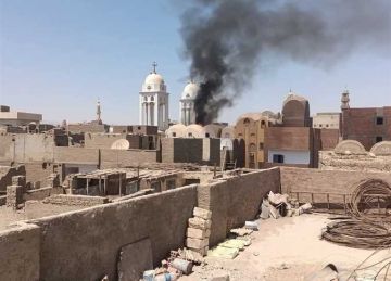  إيبارشية إسنا وأرمنت تعلن إخماد الحريق المحدود بـ كنيسة السيدة العذراء في الأقصر