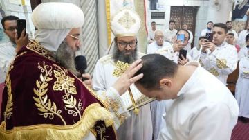 سيامة دياكون جديد بأبو قرقاص على يد الأنبا فيلوباتير أسقف الإيبارشية