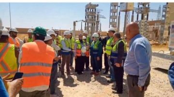 قيادات الكهرباء يتفقدون أضخم مشروعات الربط الإقليمي بين مصر والسعودية