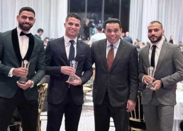 ثلاثي منتخب مصر يحصد جائزة جراند وينر للكاراتيه ثلاثي منتخب مصر يحصد جائزة جراند وينر للكاراتيه