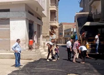 بـ6 ملايين جنيه.. رصف وتطوير شوارع كفر صقر في الشرقية