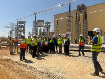 نائب وزير الكهرباء ورئيس نقل الكهرباء يتابعان تنفيذ مشروع الربط المصري السعودي