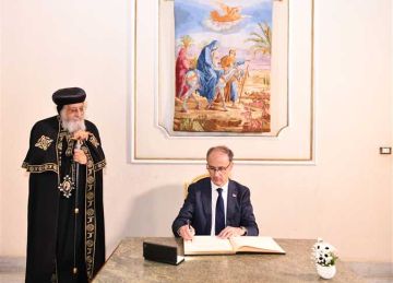 البابا تواضروس لرئيس وزراء صربيا: الأراضي المسيحية المقدسة موجودة في فلسطين ومصر