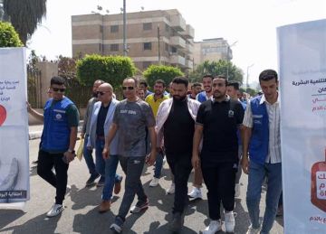 تحت شعار تبرعك بالدم حياة .. وكيل صحة الشرقية يقود ماراثون رياضيا ومسيرة توعوية بالزقازيق