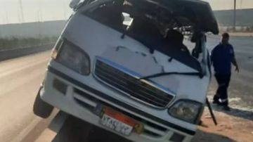 إصابة 7 مراقبين في انقلاب سيارة أثناء توجههم للجان امتحانات الثانوية بسوهاج