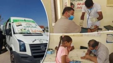 فحص وعلاج 1607 مواطنين بالمجان في قافلة طبية بالشرقية