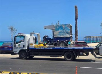 صيف آمن وسياحة راقية.. حملة مرورية مكثفة لمنع سير التروسيكلات والبيتش باجي على كورنيش مطروح صيف آمن وسياحة راقية.. حملة مرورية مكثفة لمنع سير التروسيكلات والبيتش باجي على كورنيش مطروح