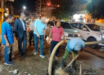 محافظ بني سويف يوجه بسرعة إصلاح كسر مفاجئ بماسورة مياه رئيسية لانتظام الخدمة