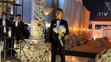 محمد شحاتة نجم نادي الزمالك ينشر صورة من حفل زفافه