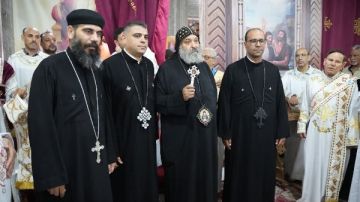 رسامة دياكونان جديدان لكنيسة العذراء والشهيدة دميانة بالنزهة 2