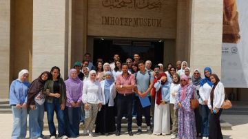 متحف إيمحتب بسقارة يطلق أولى محاضراته التدريبية متحف إيمحتب بسقارة يطلق أولى محاضراته التدريبية