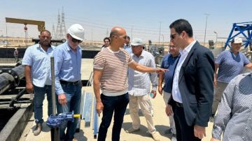 رئيس جهاز القاهرة الجديدة يشهد التشغيل التجريبي لمحطة معالجة صرف صحي بطاقة ٨٠ ألف م يوم رئيس جهاز القاهرة الجديدة يشهد التشغيل التجريبي لمحطة معالجة صرف صحي بطاقة ٨٠ ألف م يوم