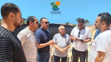 رئيس جهاز القرى السياحية يتفقد الأعمال الأخيرة بالمسرح الرومانى