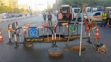 هبوط أرضي أسفل كوبري التجنيد.. محافظة القاهرة تكشف التفاصيل (صور)