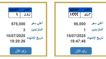 نامبر 1 و م ن ى .. لوحات معدنية مميزة في مزاد جديد تفاصيل نامبر 1 و م ن ى .. لوحات معدنية مميزة في مزاد جديد تفاصيل