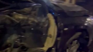 سيارة تعبر الطريق وتطيح بأخرى بمحور شنزو آبي في القاهرة.. صور