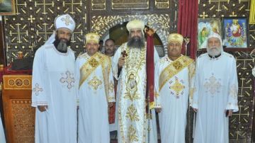 سيامة دياكونين جديدين بالفتح على يد الأنبا بيسنتي أسقف الإيبارشية سيامة دياكونين جديدين بالفتح على يد الأنبا بيسنتي أسقف الإيبارشية