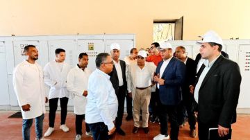 وزير الإسكان ومحافظ الدقهلية يتفقدان توسعات محطة مياه شرب بلقاس