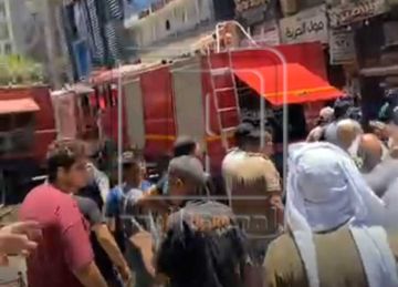 إخماد حريق هائل ببرج سكني في المنيا دون أضرار بشرية