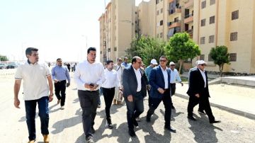 وزير الإسكان يتابع تنفيذ وحدات سكنية ضمن المبادرة الرئاسية سكن لكل المصريين 