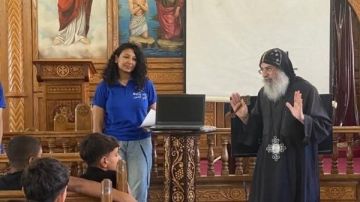 لقاء لمرحلة إعدادي بإيبارشية بنها وقويسنا بحضور الأنبا مكسيموس لقاء لمرحلة إعدادي بإيبارشية بنها وقويسنا بحضور الأنبا مكسيموس