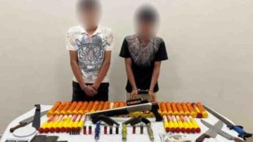 أسلحة وألعاب نارية.. سقوط عنصرين إجراميين بالسويس