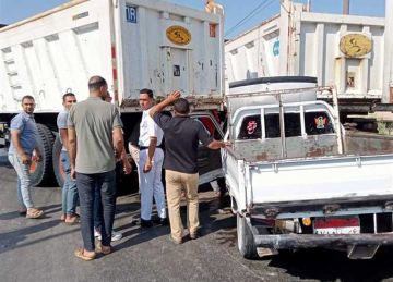 بعد تصادم سيارتين .. إعادة الحركة المرورية على الطريق الزراعي بقها في القليوبية